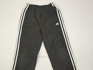 szerokie biale spodnie: Spodnie dresowe, Adidas, 7 lat, 122, stan - Bardzo dobry