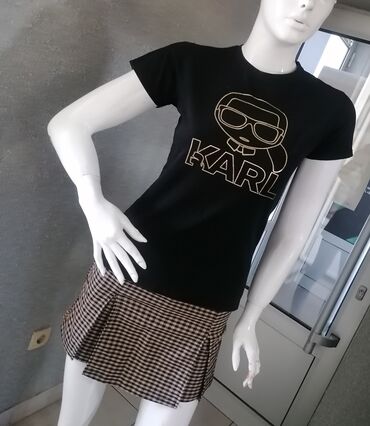 galileo majice: Karl Lagerfeld, S (EU 36), Cotton, color - Black