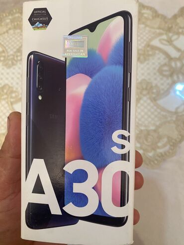 samsung 73: Samsung Galaxy A30s, 64 GB, rəng - Qara, Face ID