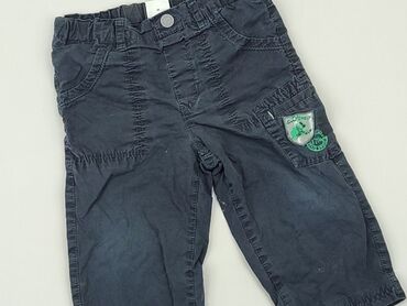 ocieplane legginsy 134: Denim pants, 9-12 months, condition - Very good