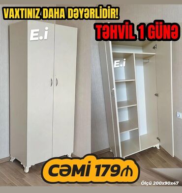 2qapılı dolab: *2qapılı Dolab 179Azn💥* ✔️Rəng seçimi var ✔️ Matireal Rusiya