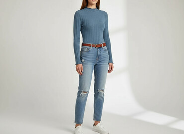 body inextenso: Denim, Women`s body, size S