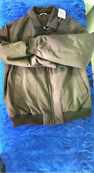 мужское пальто с меховым воротником: Мужская куртка, XL, Zara, Новый, цвет - Черный