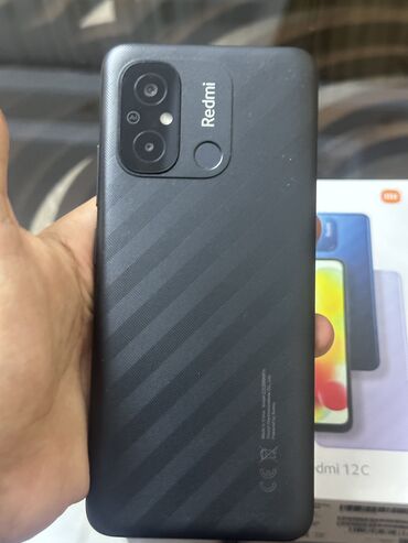 redimi 9: Xiaomi Redmi 12C, 128 GB, rəng - Qara, 
 İki sim kartlı, Sənədlərlə, Simsiz şarj