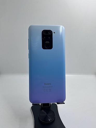 note 14: Redmi, Redmi Note 9, Б/у, 64 ГБ, цвет - Голубой, 2 SIM — 2