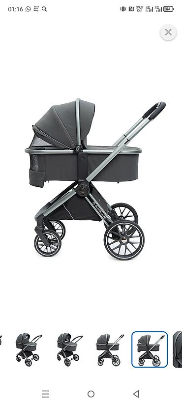 Коляски: Коляска, цвет - Черный, Б/у — 4