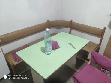 уголок дерево: Комплект стол и стулья Кухонный, Б/у