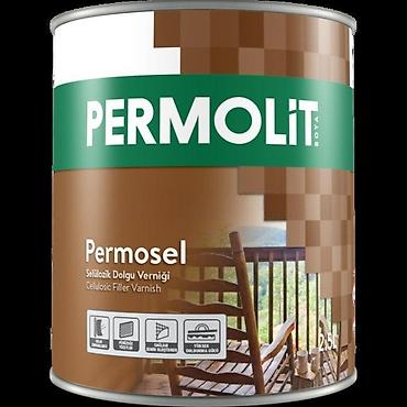 Divar üçün boyalar: Permolit selülozik dolğu vernik-parlaq (0.75 L)Xüsusiyyətləri: Asan — 1
