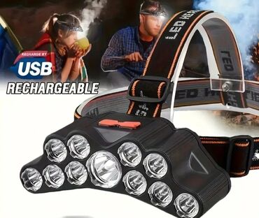 bi led lupa: Baş üçün fənər 11 led lampa, akkumulyator həcmi 850 Mah
Yenidir