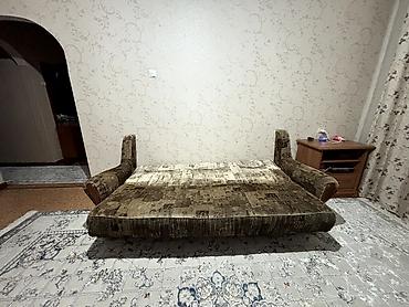 шкаф диван кровать: Комплект мягкой мебели, Б/у, Самовывоз, цвет - Коричневый — 5