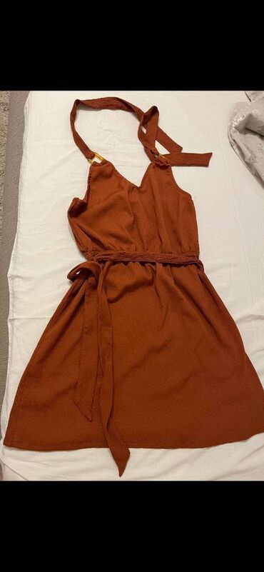 cipkasta haljina za plazu: WomenS Secret M (EU 38), bоја - Braon, Drugi stil, Drugi tip rukava