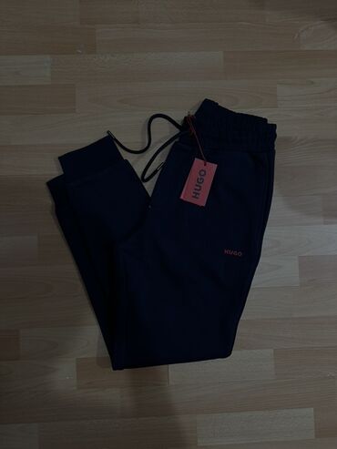 сумка мужская через плечо: Мужские брюки, M (EU 38), Hugo Boss, Новый, цвет - Синий, Самовывоз