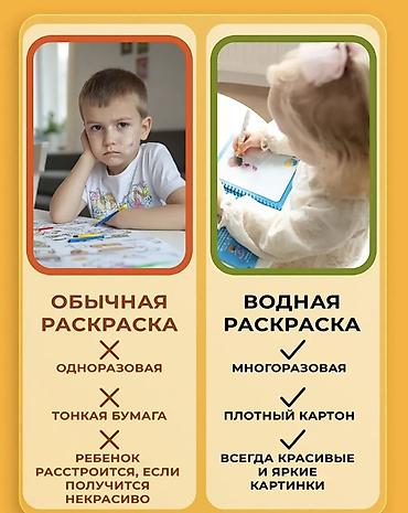 Детские книги: Магическая водная раскраска Magic Water Book - Набор для рисования — 10