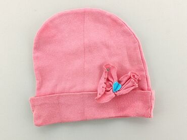 czapka różowa z pomponem: Hat, condition - Good