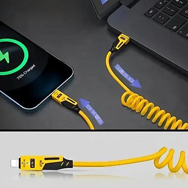 iphone xs max cena polovan: Univerzalni brzi punjac 4 u 1 65w novo. Brzi kabal sa oprugom, 65w — 3