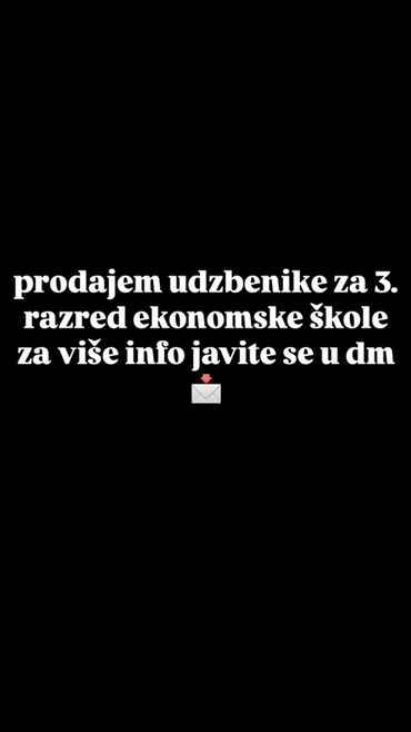 U ponudi su udžbenici za 3. razred ekonomske škole. Za više