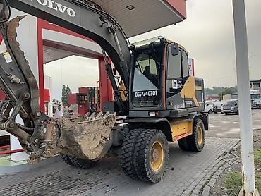 мата секыл: Экскаватор, Volvo, Дөңгөлөктүү — 4