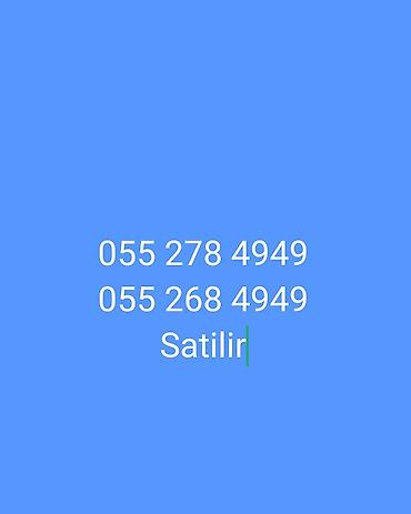 Реклама, печать: Xüsusi nömrə satılır: 055 278 49 49 və 055 268 49 49 - Yadda qalan — 1