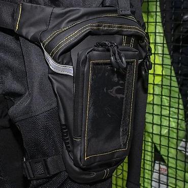 fixni: Moto torbica za kuk/bedro sa prozirnim džepom za telefon/GPS - Dizajn — 2