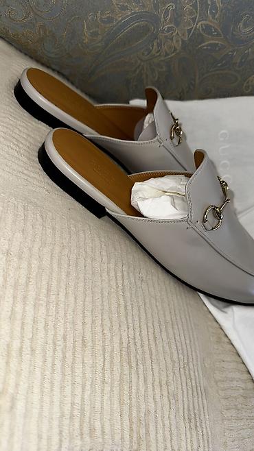 саба: Сабо, 39.5, Gucci, Новый, цвет - Бежевый — 7