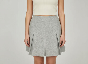 granatowa spódnice plisowane: Women`s skirt, size S