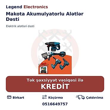 alet: Elan başlığı: Elektrik alətlər dəsti Makota Akumulyatorlu Alətlər — 1