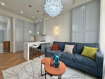 2 комнаты, 48 м², Асанбай мкр Элитка, 2 этаж, Дизайнерский ремонт