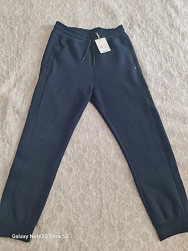 Брюки: Спортивные штаны GANT Mixed Fabric Sweatpants, размер S - Модель — 1