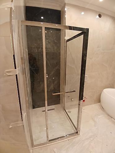 Duş kabinaları, arakəsmələr: Yeni Arakəsmə, Künc üçün, Pulsuz çatdırılma — 23