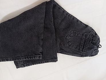 ZARA Kids cırıq detalı geniş kəsimli uşaq cins şalvarı yep yeni hec — 4