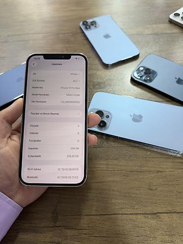 telecom: IPhone 12 Pro Max, 256 GB, White Titanium, Face ID, Zəmanət, Sənədlərlə — 8