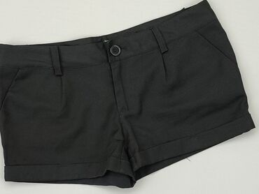 czarne bluzki damskie z krótkim rękawem: Shorts, S (EU 36), condition - Good