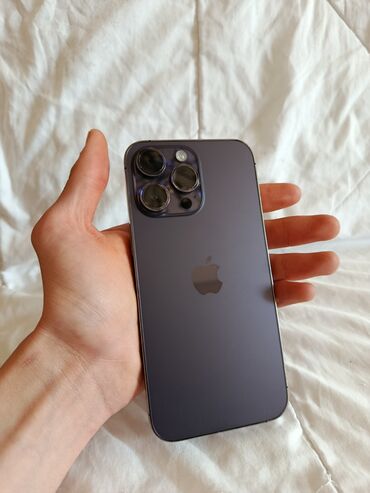ayfon x max: IPhone 14 Pro Max, 1 TB, Deep Purple, Barmaq izi, Simsiz şarj, Face ID