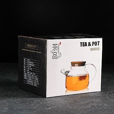 бак чай: Стеклянный чайник Tea & Pot, объем 1000 мл. - Материал колбы — 1