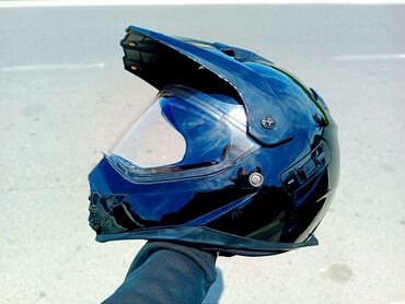 Мотоэкипировка: Эндуро Шлем с Визором и Встроенными тёмными очками! Шлемы хорошего
