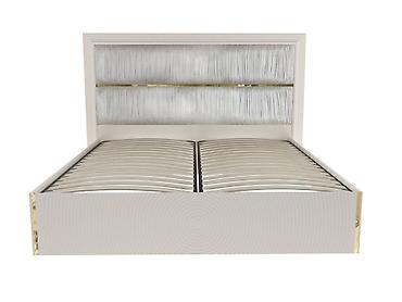 Двуспальные кровати: Двуспальная кровать, С мягким изголовьем, длина - 200 см — 5