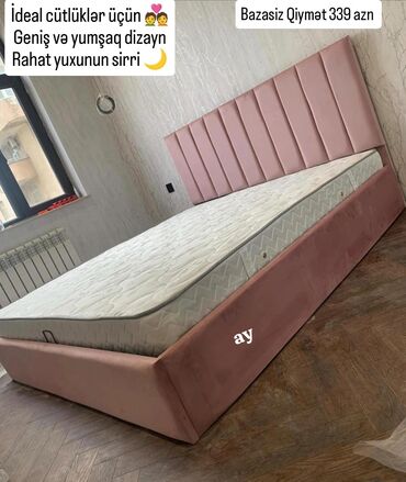 Salon, tibbi mebel: İkinəfərlik çarpayı, Bazasız, Matrassız, Siyirməsiz