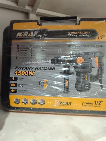 peraparator: RAF Rotary Hammer R32 ZDCT – Professional Tools Xüsusiyyətlər: - Güc — 2