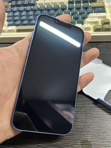 Apple iPhone: IPhone 13, Б/у, 128 ГБ, Синий, Чехол, 76 % — 7