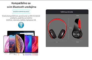 Slušalice: Nove kvalitetne bežične slušalice (bluetooth). Imaju ugradjen — 10