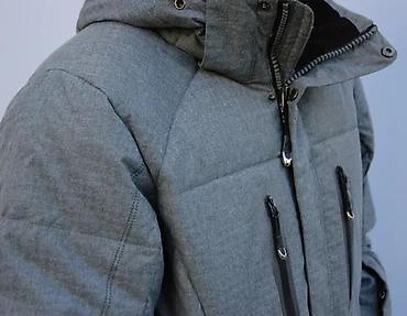 Zimske jakne: Muška zimska jakna – siva, sa kapuljačom - Topla, podstavljena zimska — 7