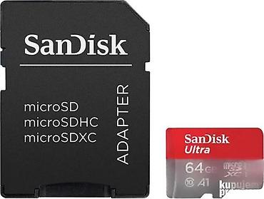 Memorijske kartice za kamere: SanDisk Ultra microSDXC 64 GB + SD adapter - Kapacitet: 64 GB - — 1