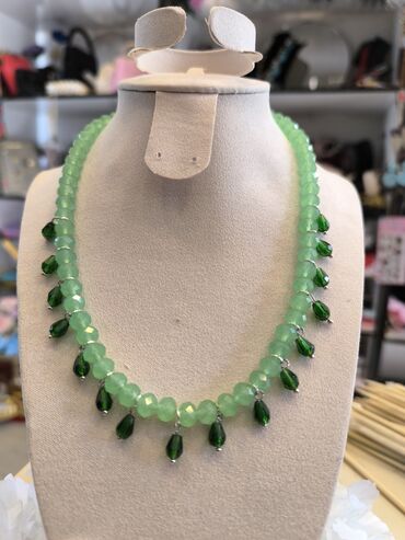 Bilərziklər: Məhsul: Əl işi daş muncuqlu elastik bilərziklər dəsti Təsvir: - Bir — 13