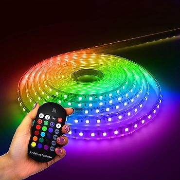 Lent lampalar: RGB LED işıq lent zolağı – pultla və telefonla idarə olunan dekorativ — 1