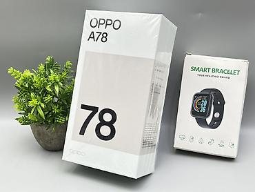 Oppo A78, Новый, 256 ГБ, цвет - Черный, 2 SIM
