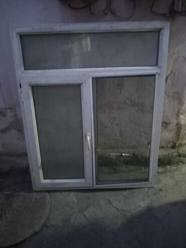 vitraj pencere: İkili Plastik pəncərə 120x140 sm, İşlənmiş, Pulsuz quraşdırma