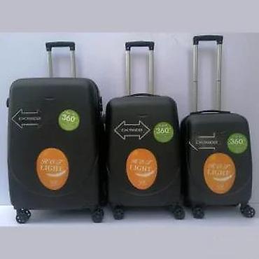 Putni koferi i torbe: Set kofera za putovanje – 3 komada - Tvrdi koferi sa laganom — 13