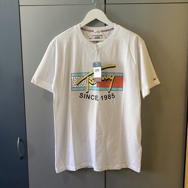 Muška odeća: Men's T-shirt Tommy Hilfiger, XL (EU 42), bоја - Bela