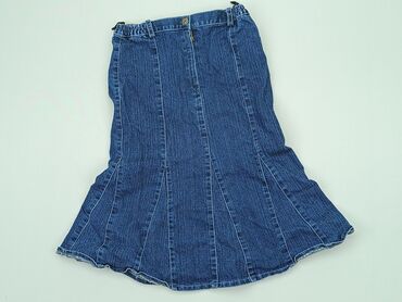 spódniczka jeansowa z dziurami: Spódniczka, 11 lat, 140-146 cm, stan - Bardzo dobry