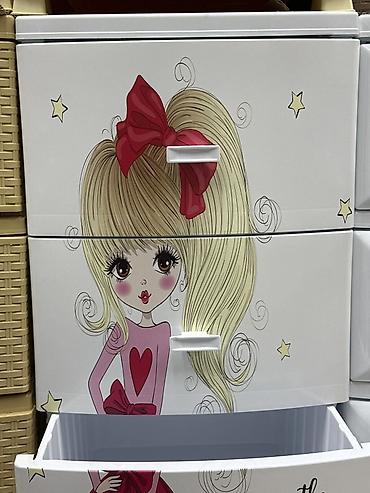 детские комоды для детской комнаты: Детский комод, Новый, Без пеленального столика, Пластик, цвет - Белый — 2